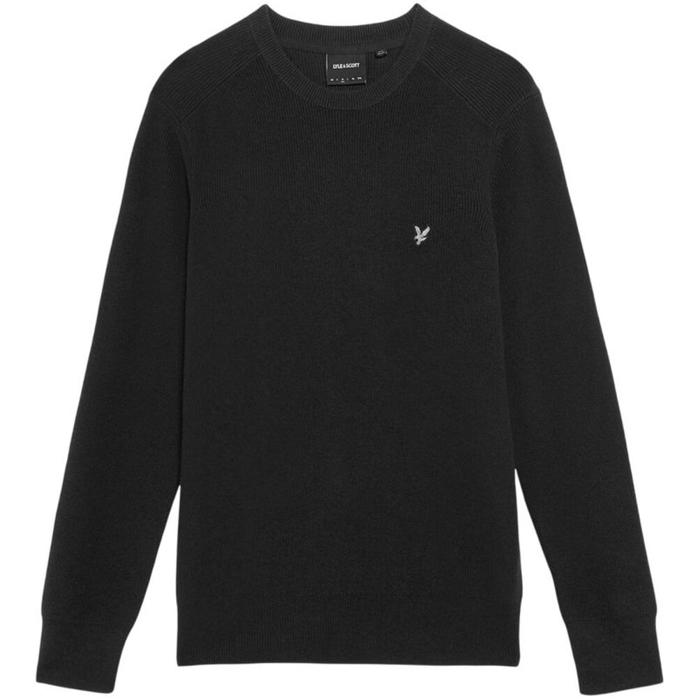 Lyle & Scott Mens Ribbed  Sweater / Black Ice